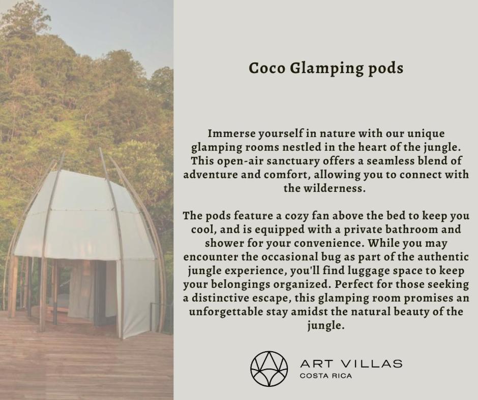Art Villas Costa Rica, Villas & Glamping Увита Екстериор снимка